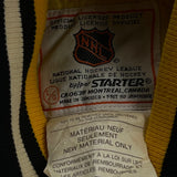 Boston Bruins Starter Nhl Varsity Jacket - Large Black Nylon