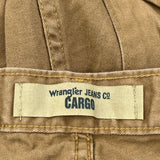 Wrangler Cargo Trousers - 37W 30L Brown Cotton