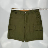Duluth Cargo Shorts - 38W 9L Green Cotton