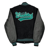 North Woodstock Thunder Unbranded College Varsity Jacket - Medium Black Wool Blend