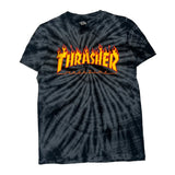 Thrasher Tie-Dye T-Shirt - Small Grey Cotton