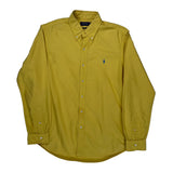 Polo By Ralph Lauren Shirt - Large Yellow Cotton