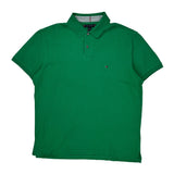 Tommy Hilfiger Polo Shirt - Large Green Cotton