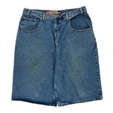 Macro Denim Shorts - 34W 11L Blue Denim