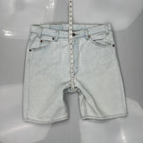 Levis Denim Shorts - 34W 10L Light Wash Cotton