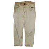 Carhartt Carpenter Trousers - 34W 29L Beige Cotton