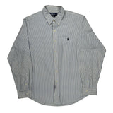 Ralph Lauren Striped Shirt - XL Blue Cotton