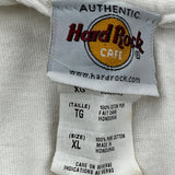 Indianapolis Hard Rock Cafe Graphic T-Shirt - XL White Cotton