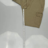 Wrangler Cargo Shorts - 34W 11L Khaki Cotton