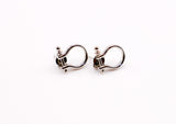 Whimsical White Gold Horseshoe Earrings
