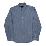 Ralph Lauren Checked Shirt - Large Blue Cotton
