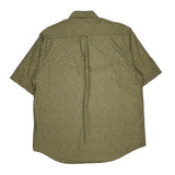 Nautica Short Sleeve Shirt - Large Yellow Cotton