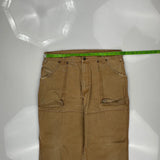 Dickies Double Knee Carpenter Pants - 34W 30L Brown Cotton