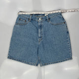 Levis Denim Shorts - 32W US 10 Blue Cotton
