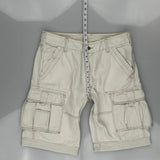 Levis Cargo Shorts - 34W 12L White Cotton