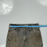 Carhartt Carpenter Trousers - 32W 32L Grey Cotton