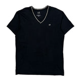 Armani Exchange T-Shirt - Large Black Cotton