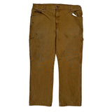 Dickies Carpenter Trousers - 34W 30L Brown Cotton Blend