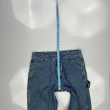 Wrangler Carpenter Jeans - 35W 31L Blue Cotton Blend