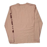Carhartt Long Sleeve T-Shirt - Medium Pink Cotton
