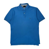 Tommy Hilfiger Polo Shirt - Large Blue Cotton