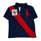 Age 8 Polo By Ralph Lauren Graphic Polo Shirt - Small Navy Cotton