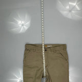 Carhartt Carpenter Trousers - 36W 34L Beige Cotton