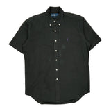 Blake Ralph Lauren Short Sleeve Shirt - Medium Black Cotton