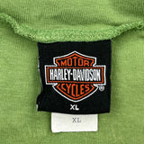 Harley Davidson T-Shirt - XL Green Cotton