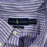 Ralph Lauren Striped Shirt - XL Purple Cotton