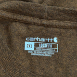 Carhartt T-Shirt - 2XL Brown Cotton