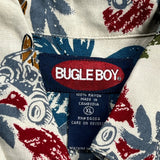 Bugle Boy Floral Hawaiian Shirt - XL Multicoloured Viscose