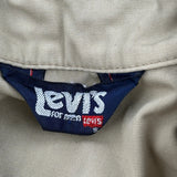 Levis Short Sleeve Shirt - Large Beige Cotton