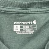 Carhartt T-Shirt - Small Green Cotton