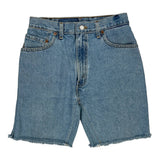 Levis Denim Shorts - 26W UK 6 Blue Denim