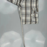 Lee Checked Cargo Shorts - 33W 10L Blue Cotton