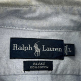 Blake Ralph Lauren Shirt - Large Gray Cotton