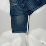Old Skool Baggy Denim Shorts - 30W 11L Blue Denim