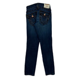 Made In Usa Age 10-12 True Religion Skinny Jeans - 22W 25L Dark Wash Cotton Blend