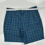 Dockers Checked Shorts - 34W 8L Blue Cotton