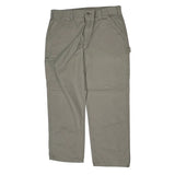 Carhartt Carpenter Trousers - 37W 30L Beige Cotton