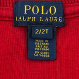Age 2 Polo By Ralph Lauren 1/4 Zip - 2XS Red Cotton