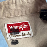 Premium Quality Wrangler Short Sleeve Shirt - XL Blue Cotton