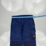 Hard Yakka Cargo Pants - 31W 31L Blue Cotton