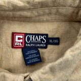 Chaps Ralph Lauren Shirt - XL Beige Cotton