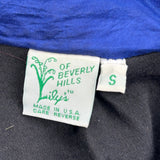 Made In Usa Lily'S Of Bevery Hills Shell Jacket - Small Blue Nylon