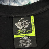 Glow In The Dark Rock Eagle Single Stitch T-Shirt - Large Black Cotton