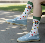 Anyfootwear 3 Pairs Women’s Joyful Holiday Cotton Socks Funny Gift Party