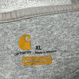 Vintage Carhartt Hoodie - XL Grey Cotton Blend