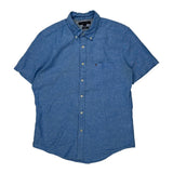 Tommy Hilfiger Short Sleeve Shirt - Medium Blue Cotton